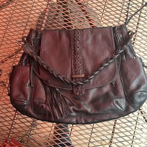 Carla Mancini leather Hobo purse